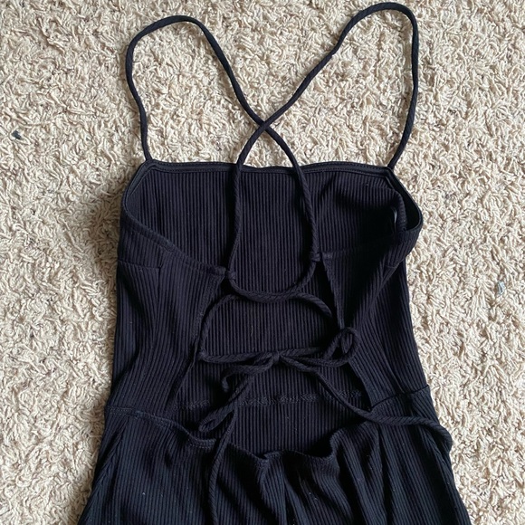 Urban Outfitters Ribbed Strappy Tie Back Mini Dress - Picture 3 of 4
